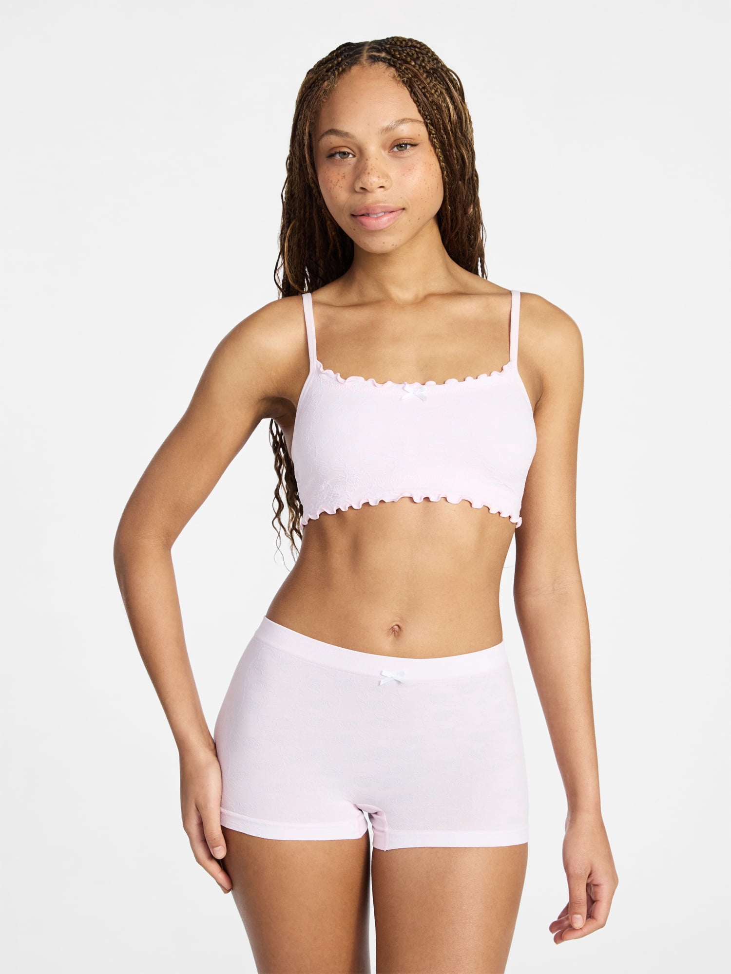 No Boundaries Seamless Cami and Boyshort Set, 2-Piece, Women's XS-XXXL