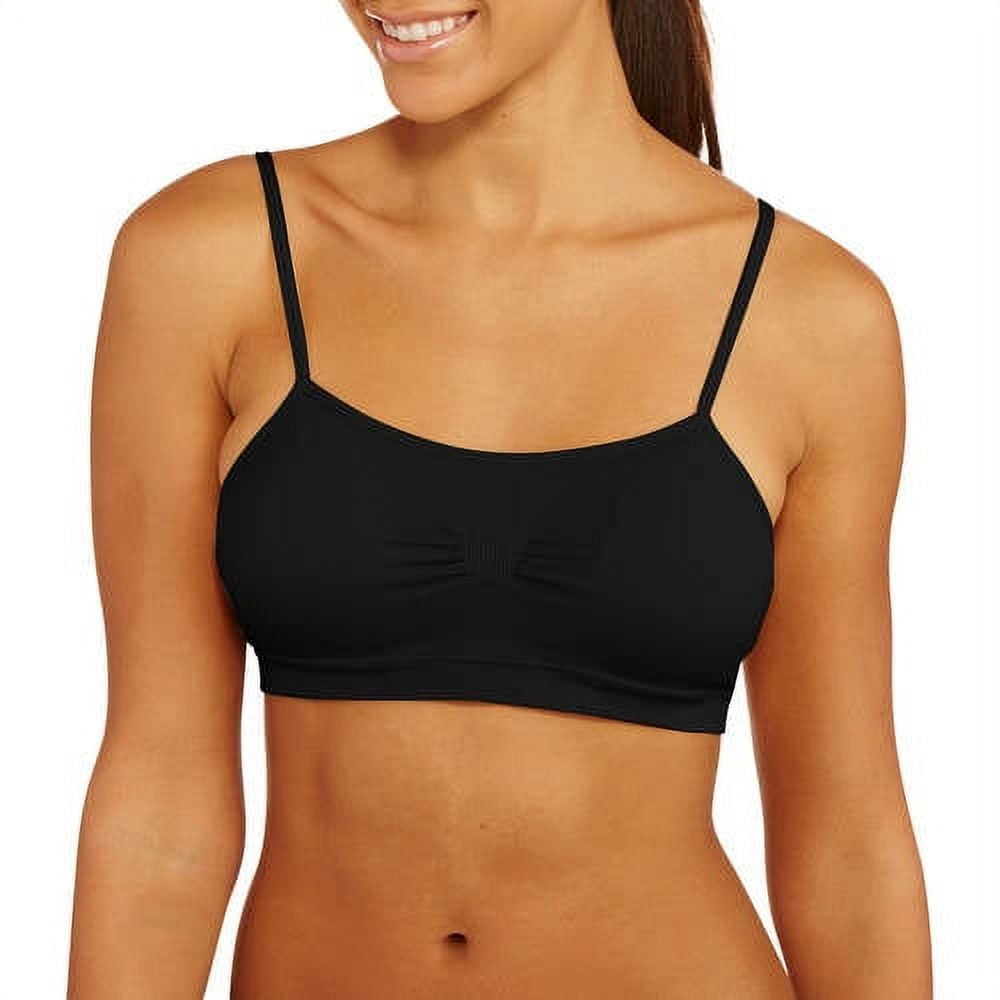 All In Motion Women's Medium Support Seamless Cami Midline Sports Bra XXL  Black - $19 New With Tags - From Sohir