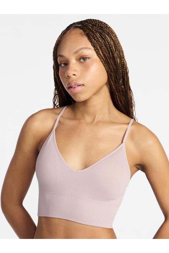 Seamless Core Longline Triangle Bra, Women's XS-XXXL