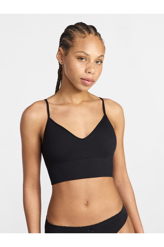 Seamless Core Longline Triangle Bra, Women's XS-XXXL