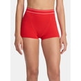 thumbnail image 1 of No Boundaries Seamless High Waist Boyshort Panties, Women’s, 1 of 3