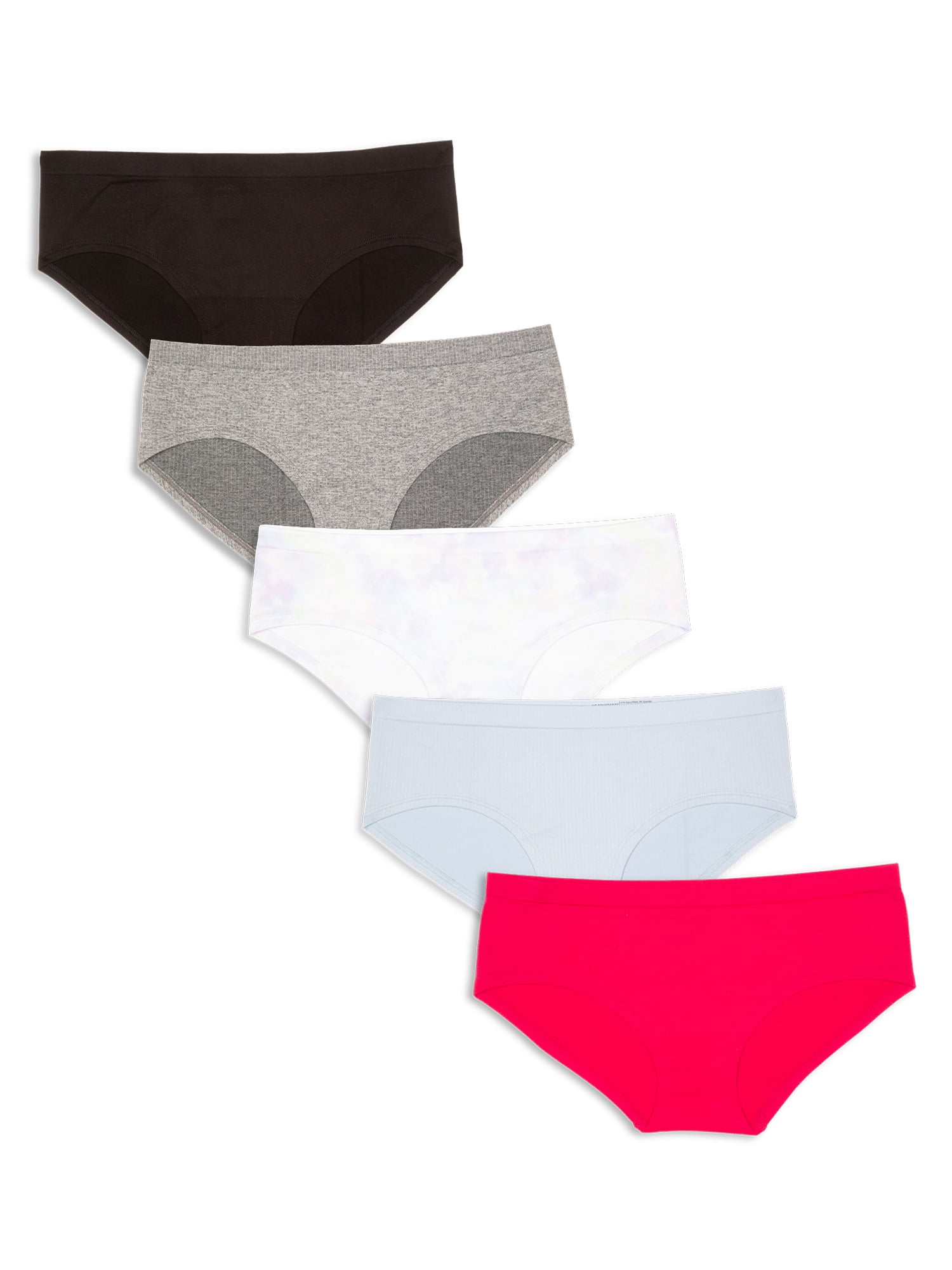 Pack of 5 Assorted Women's Cotton Ribbed V Shape Waist Hipster Panty Briers  Underwear For Ladies From Levin