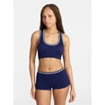 thumbnail image 1 of No Boundaries Seamless Racerback Bralette and Boyshort Set, 2-Piece, Women's XS-XXXL, 1 of 5
