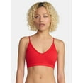 thumbnail image 1 of No Boundaries Seamless Ribbed Triangle Bralette, Sizes XS-XXXL, 1 of 4