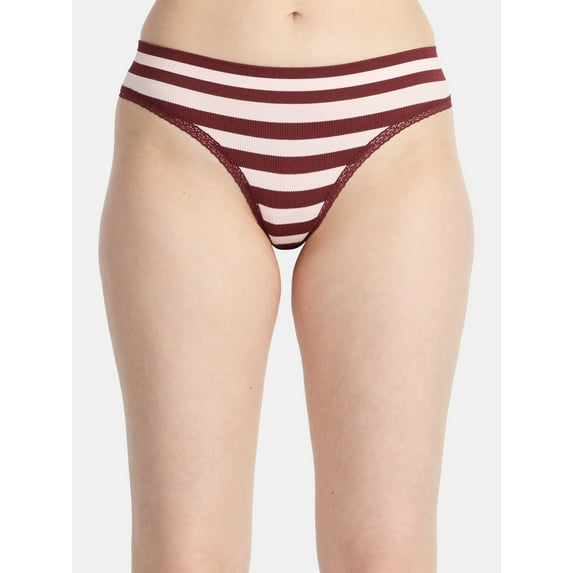 No Boundaries Women's Seamless Thong Panties, Women's