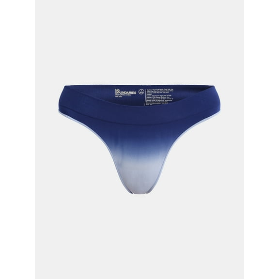 No Boundaries Women's Seamless Thong Panties, Women's