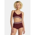 thumbnail image 1 of No Boundaries Seamless Triangle Bralette & Boyshort Set, 2-Piece, Women's XS-XXXL, 1 of 9