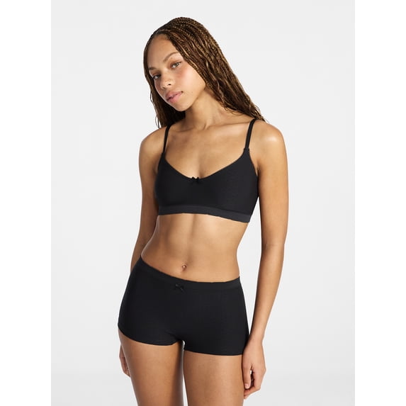 No Boundaries Seamless Triangle Bralette & Boyshort Set, 2-Piece, Women's XS-XXXL