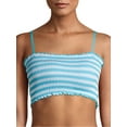 thumbnail image 1 of No Boundaries Women's Seamless Waffle Bandeau Bra, 1 of 3