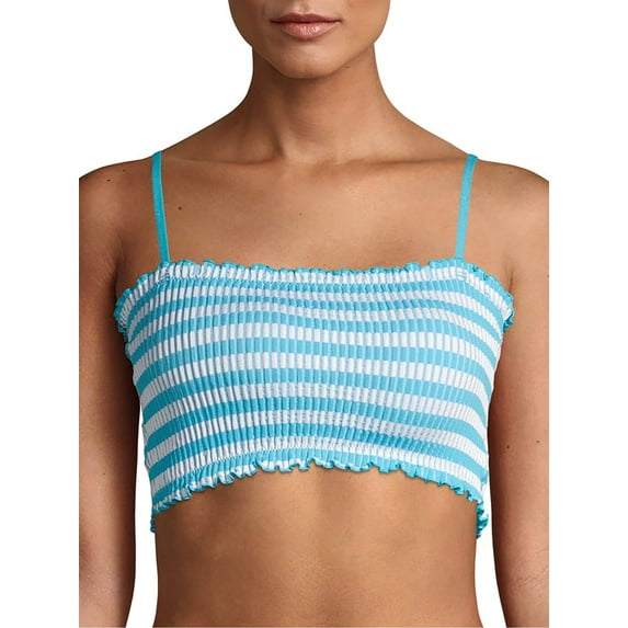 No Boundaries Women's Seamless Waffle Bandeau Bra