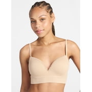 No Boundaries Seamless Wirefree Bra with Lace, Sizes XS-XXXL