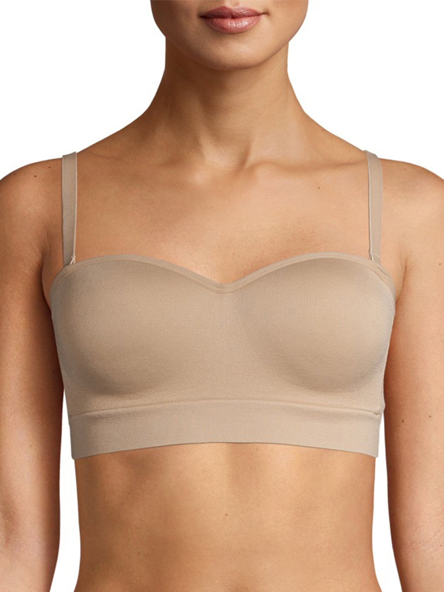 No Boundaries Women's Seamless Wireless Bandeau Bra - Walmart.com