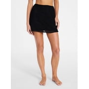 Sequin Crochet Mini Skirt Coverup, Women's XXS-XXL