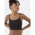 thumbnail image 1 of No Boundaries Women's Shimmer Strappy Cami Bralette, Sizes XS-3XL, 1 of 5