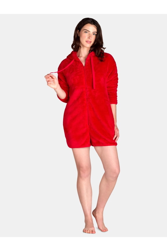 Women's Shorty Pajama Union Suit, Sizes XS-XXL