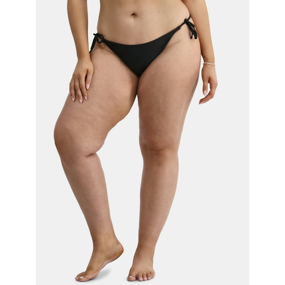 No Boundaries Women's Side Tie Bikini Bottoms, Sizes XXS- XXL
