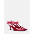 thumbnail image 1 of No Boundaries Women's Slingback Bow Heels, 1 of 6