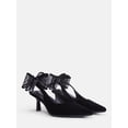 thumbnail image 1 of No Boundaries Women's Slingback Bow Heels, 1 of 6