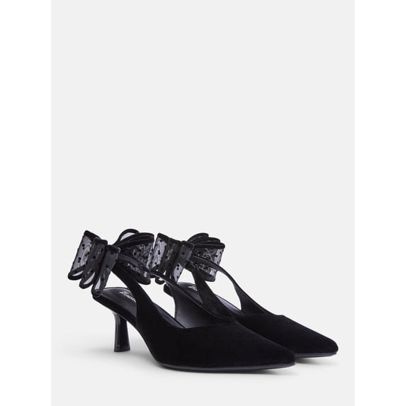 No Boundaries Women's Slingback Bow Heels