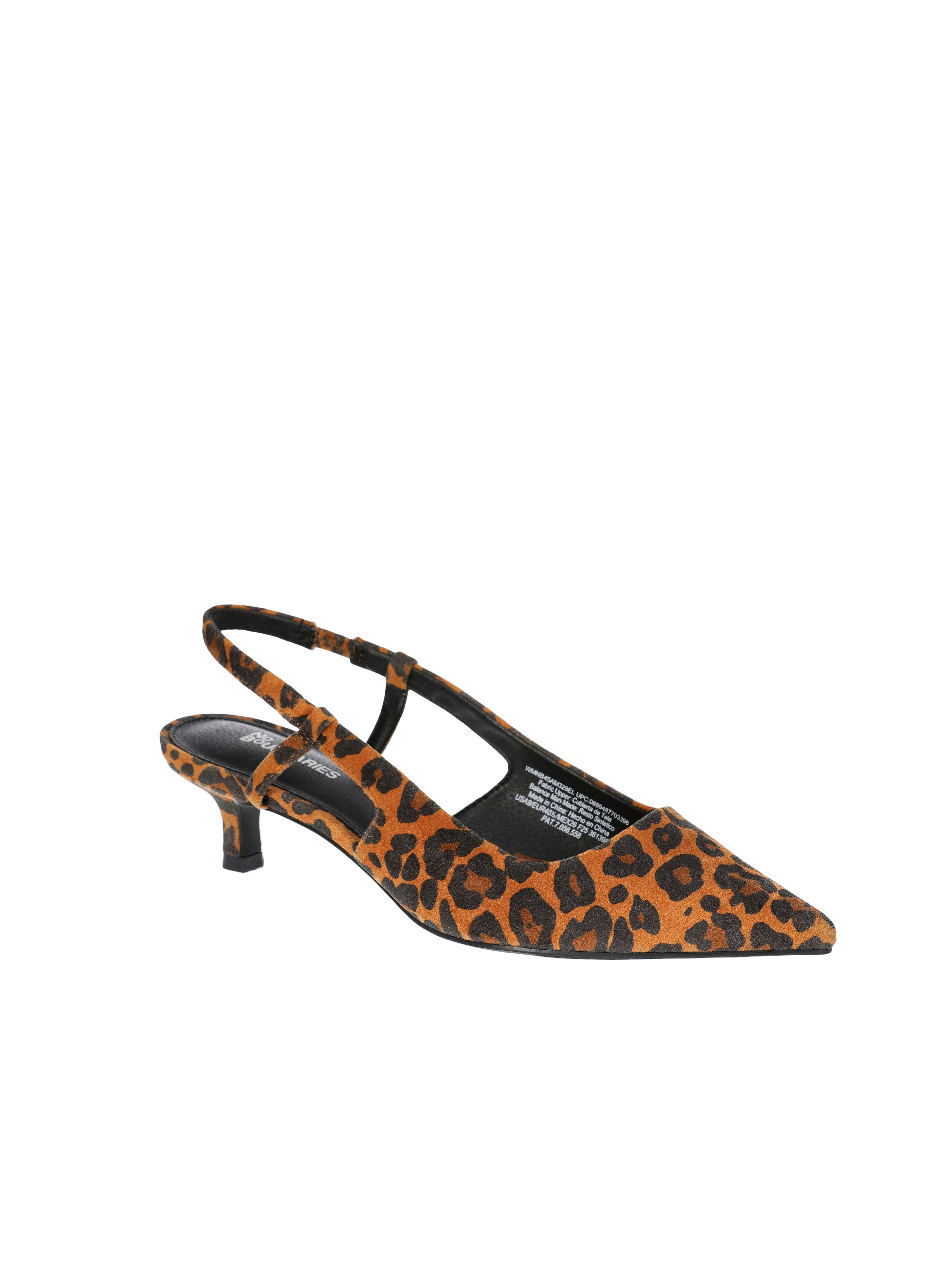 No Boundaries Faux Leather Slingback Kitten Heels, Women's