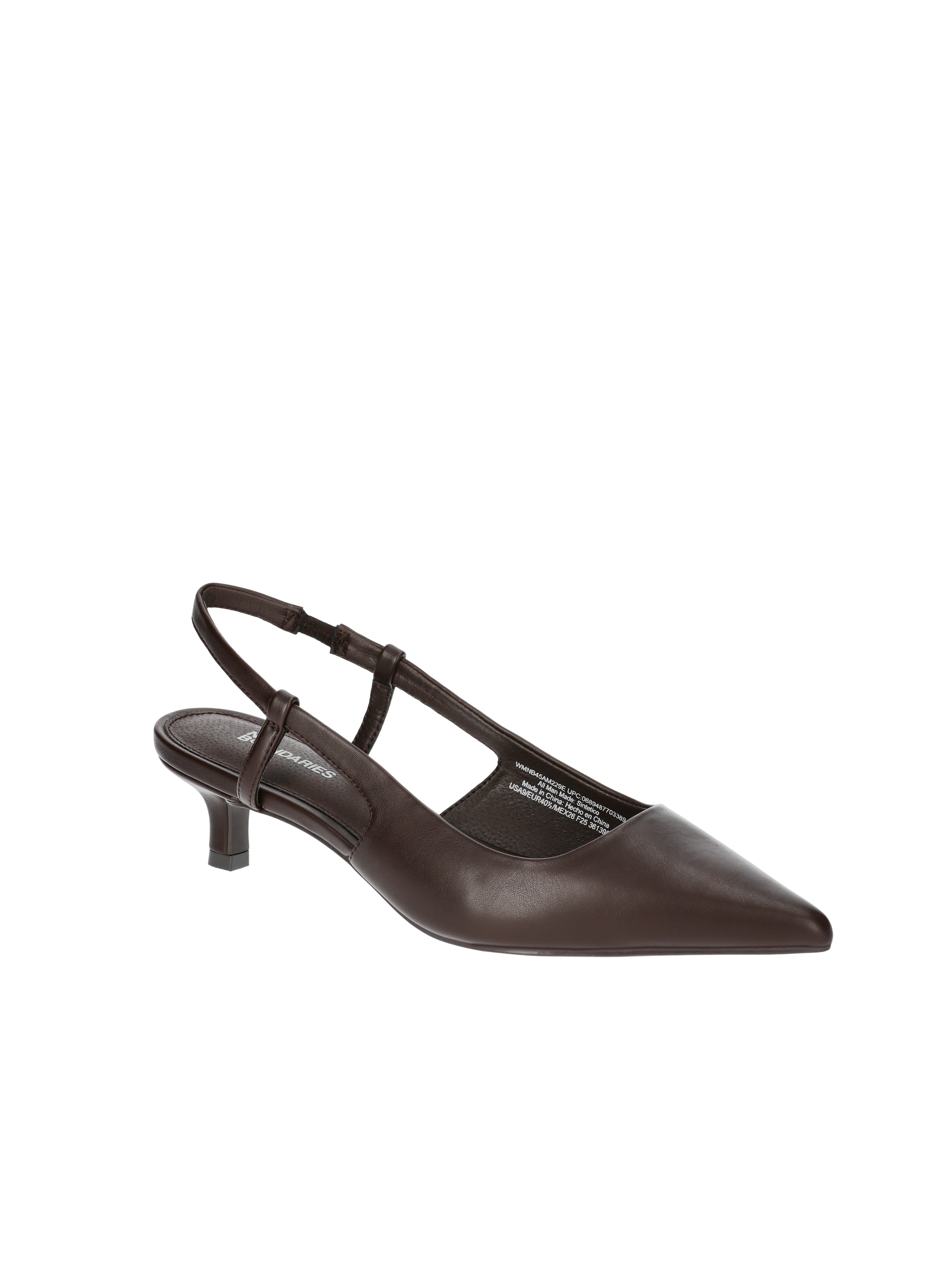 【NONCODE】Niren Spider Slingback No Boundaries Kitten Slingback Heels, Wide Width Available
