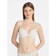 thumbnail image 1 of No Boundaries Women’s Smooth Micro Push Up Bra, Sizes 34AA-42DD, 1 of 7