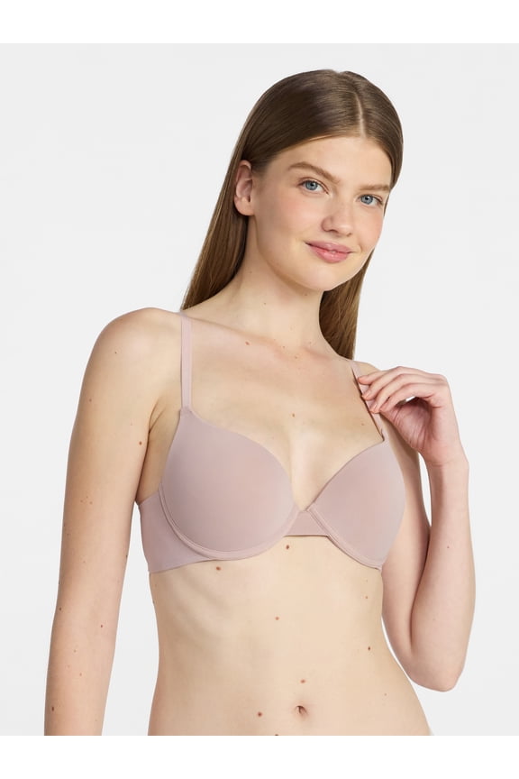 Women’s Smooth Micro Push Up Bra, Sizes 34AA-42DD