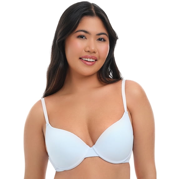 No Boundaries Women’s Smooth Micro Push Up Bra, Sizes 34AA-42DD