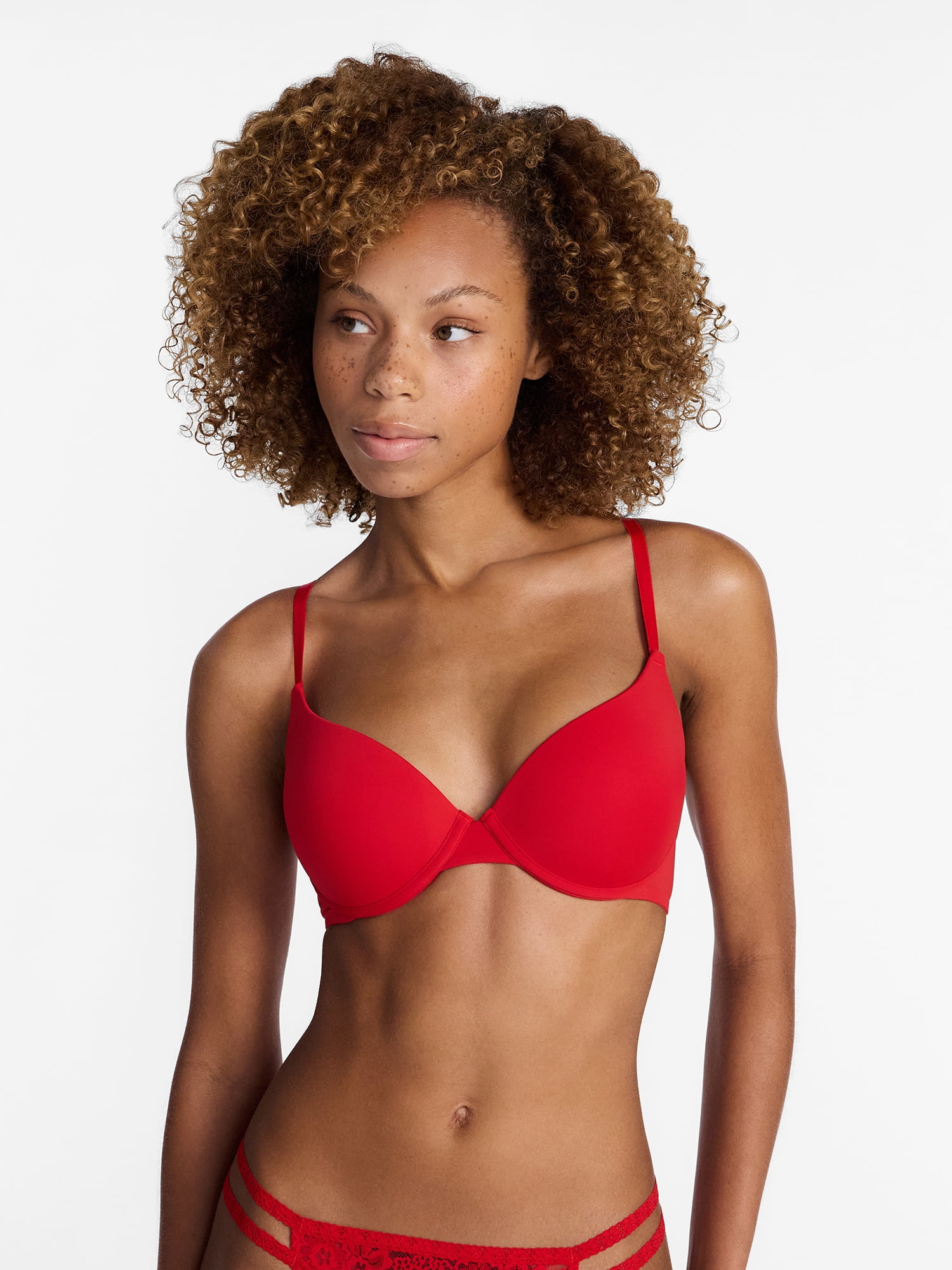 No Boundaries Women’s Smooth Micro Push Up Bra, Sizes 34AA-42DD