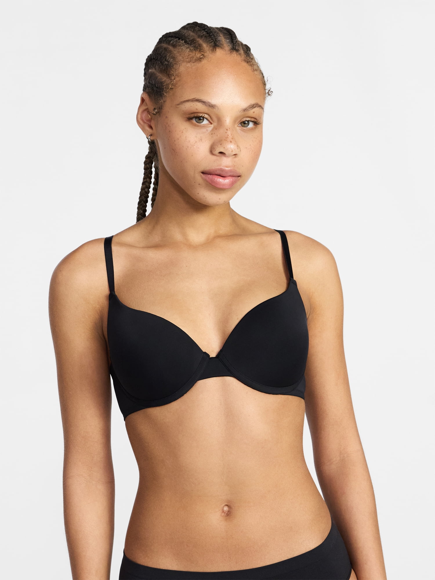 No Boundaries Women’s Smooth Micro Push Up Bra, Sizes 34AA-42DD
