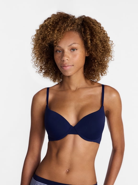 Women’s Smooth Micro Push Up Bra, Sizes 34AA-42DD