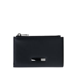 No Boundaries Women s Zip Around Phone Wristlet Wallet Black Walmart