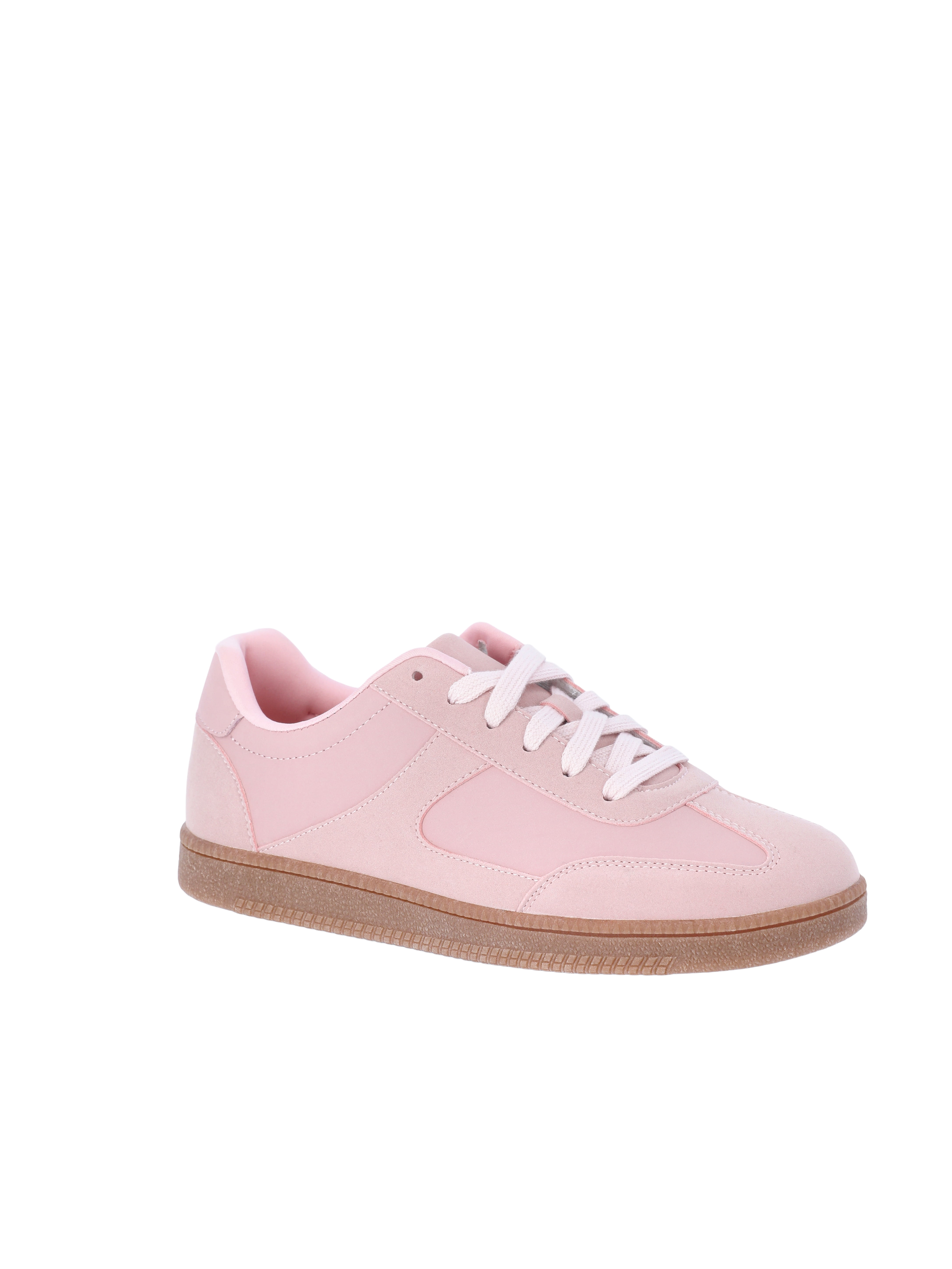 No Boundaries Women's Lace Up Sport Sneakers, Wide Width Available