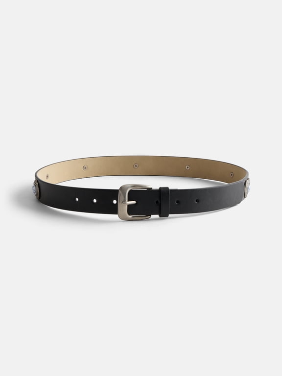Women's Stones Belt, Black, Sizes S/M-3XL