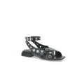 thumbnail image 1 of No Boundaries Women's Strappy Grommet Sandals, 1 of 5