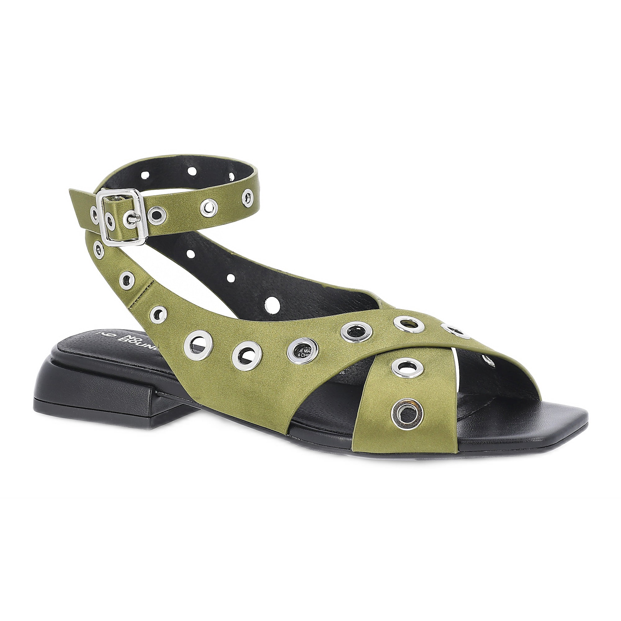 No Boundaries Strappy Grommet Sandals, Women's