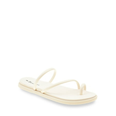 No Boundaries Strappy Toe Loop Sandals, Women's