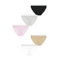 thumbnail image 1 of No Boundaries Stretch Ribbed Bikini Panties, 5-Pack, Women's, 1 of 15
