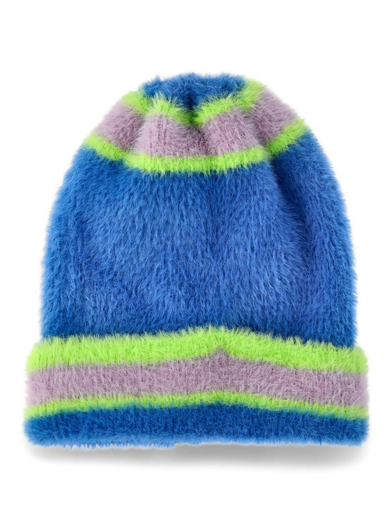 No Boundaries Striped Winter Beanie - Soft Knit - Walmart.com