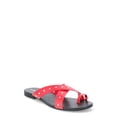 thumbnail image 1 of No Boundaries Women's Studded Toe Loop Sandals, 1 of 5
