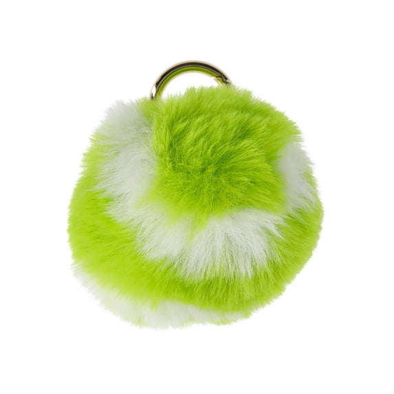 No Boundaries Women's Tennis Ball Pom Pom Bag Charm, Green