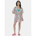 thumbnail image 1 of No Boundaries Women's Tie Front Duster Coverup, Sizes XXS-XXL, 1 of 4
