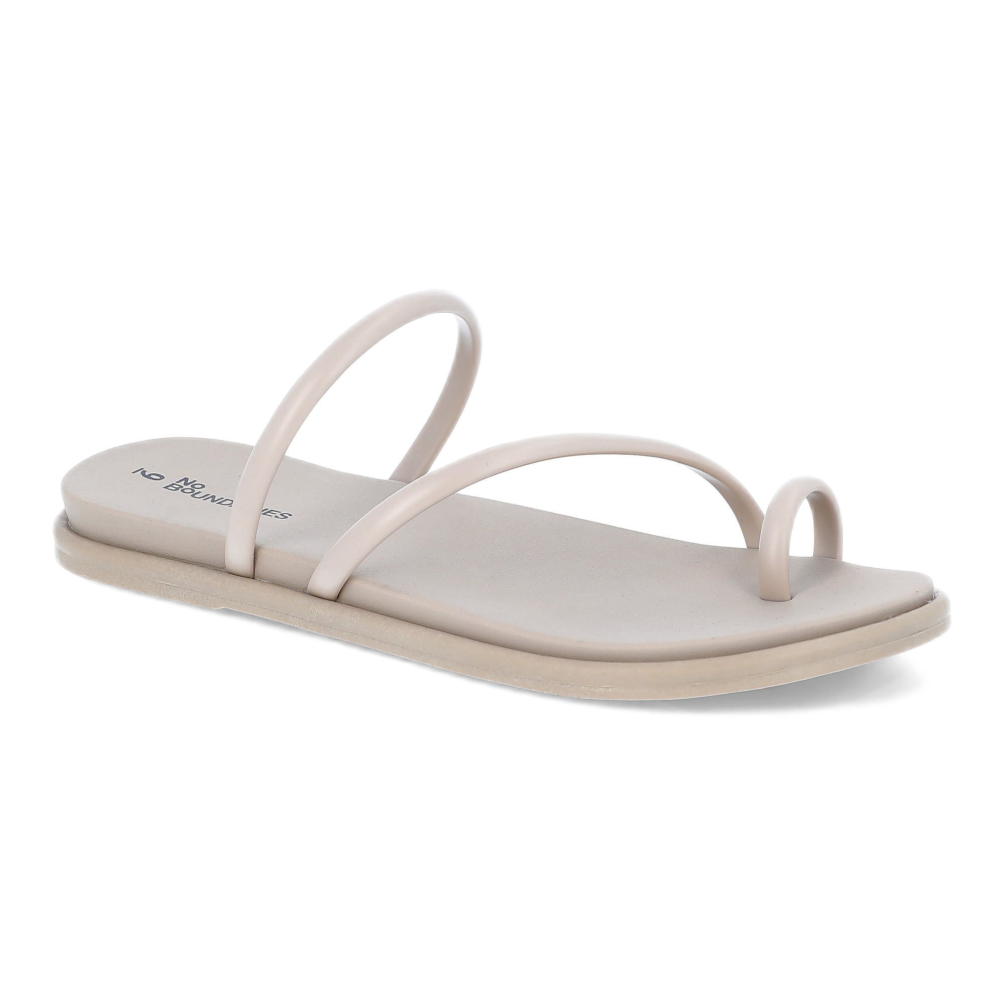 No Boundaries Women's Strappy Toe Loop Sandals