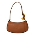 thumbnail image 1 of No Boundaries Women's Top Zip Shoulder Bag, Cognac, 1 of 5