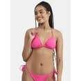 thumbnail image 1 of No Boundaries Women's Triangle Tie Bikini Top, Sizes XXS-XXL, 1 of 5