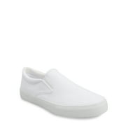 No Boundaries Women's Twin Gore Canvas Slip On Sneakers, Wide Width Available