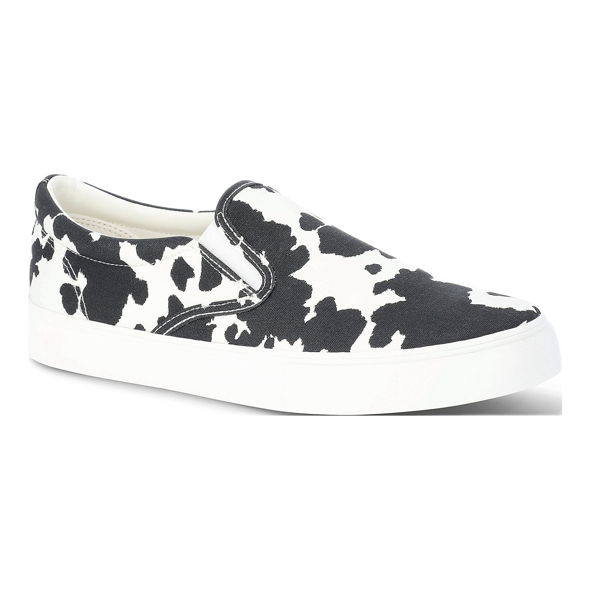 No Boundaries Twin Gore Canvas Slip On Sneakers, Wide Width Available, Women's