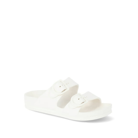 No Boundaries Women's Two Buckle EVA Slide Sandals