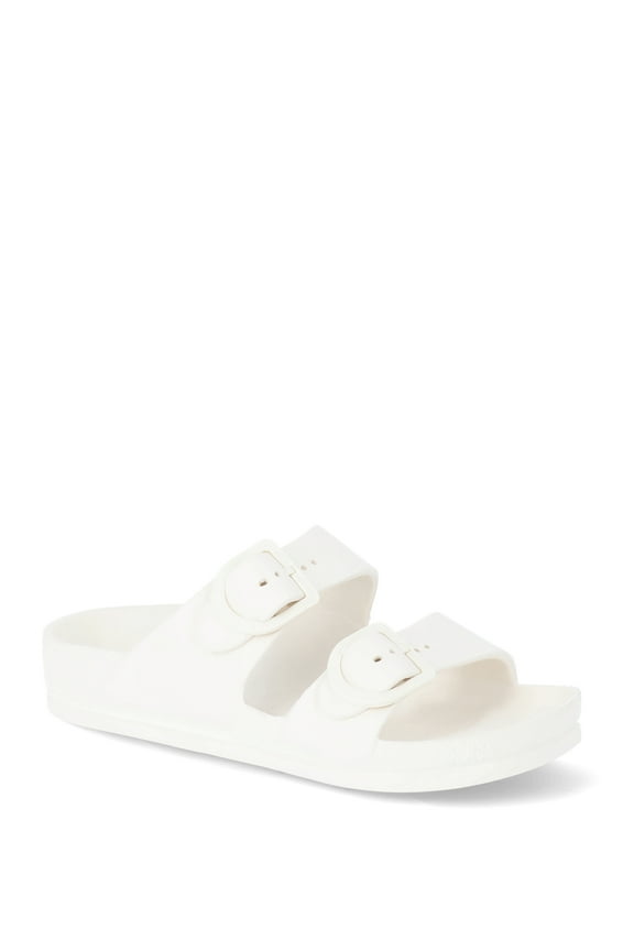Women's Two Buckle Slide Sandals