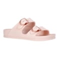 thumbnail image 1 of Time and Tru Women's Double Buckle EVA Slide Sandals, 1 of 6